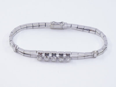 Armband Vitguld 18K med diamanter