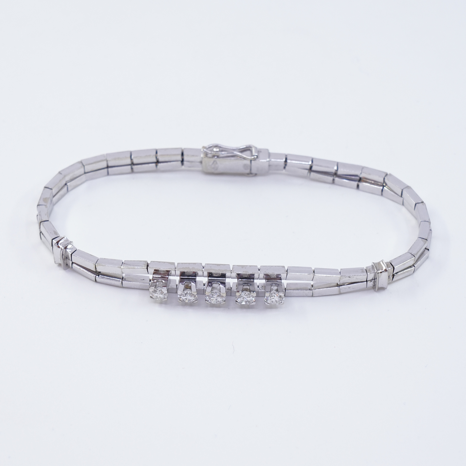 Armband Vitguld 18K med diamanter