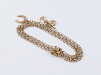 Armband X-länk Guld