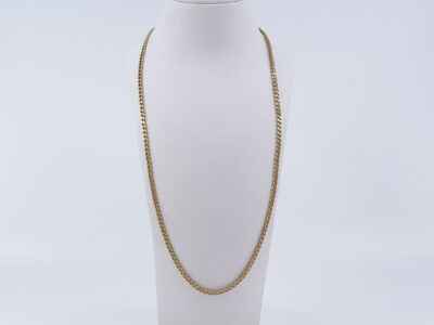Halskedja Pansar GFAB 18K 6,1g Längd 45,7cm Bredd 3mm