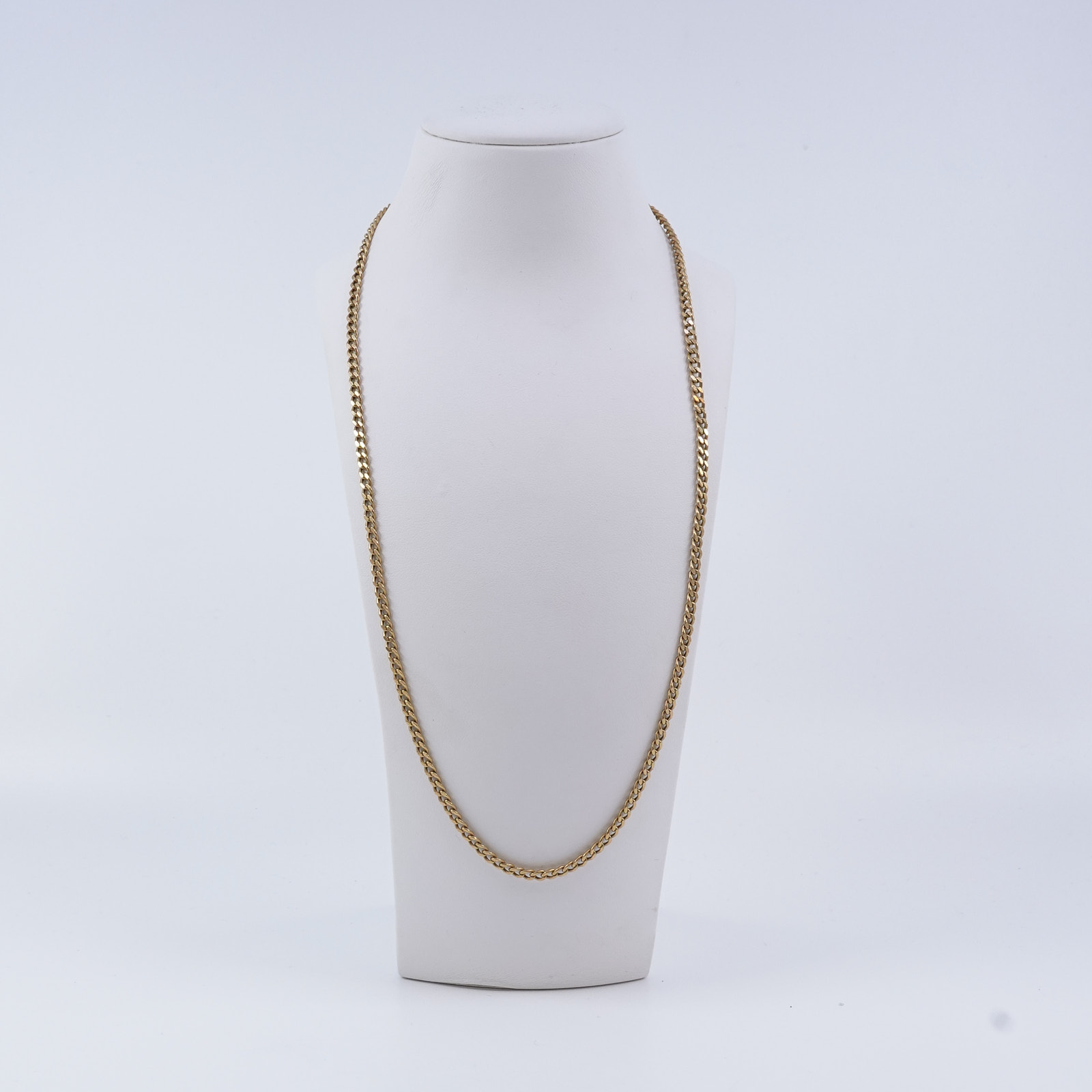 Halskedja Pansar GFAB 18K 6,1g Längd 45,7cm Bredd 3mm
