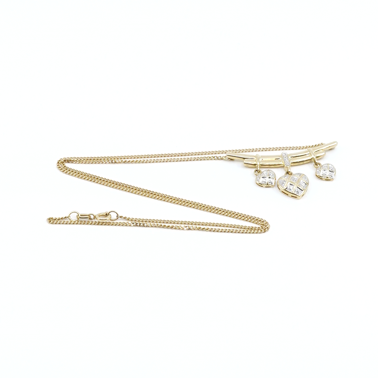 Collier Pansar Guld 18K 46cm med diamanter