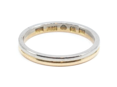 Ring tvåfärgat Guld 18K Ø17,25