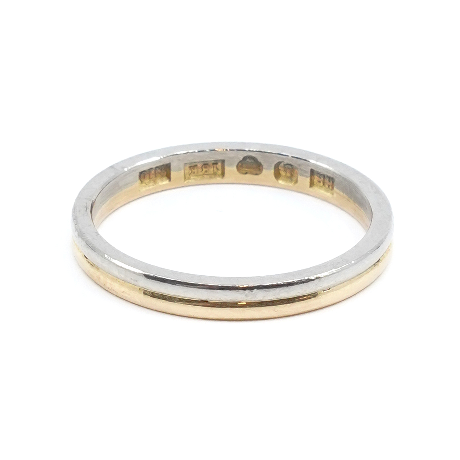 Ring tvåfärgat Guld 18K Ø17,25