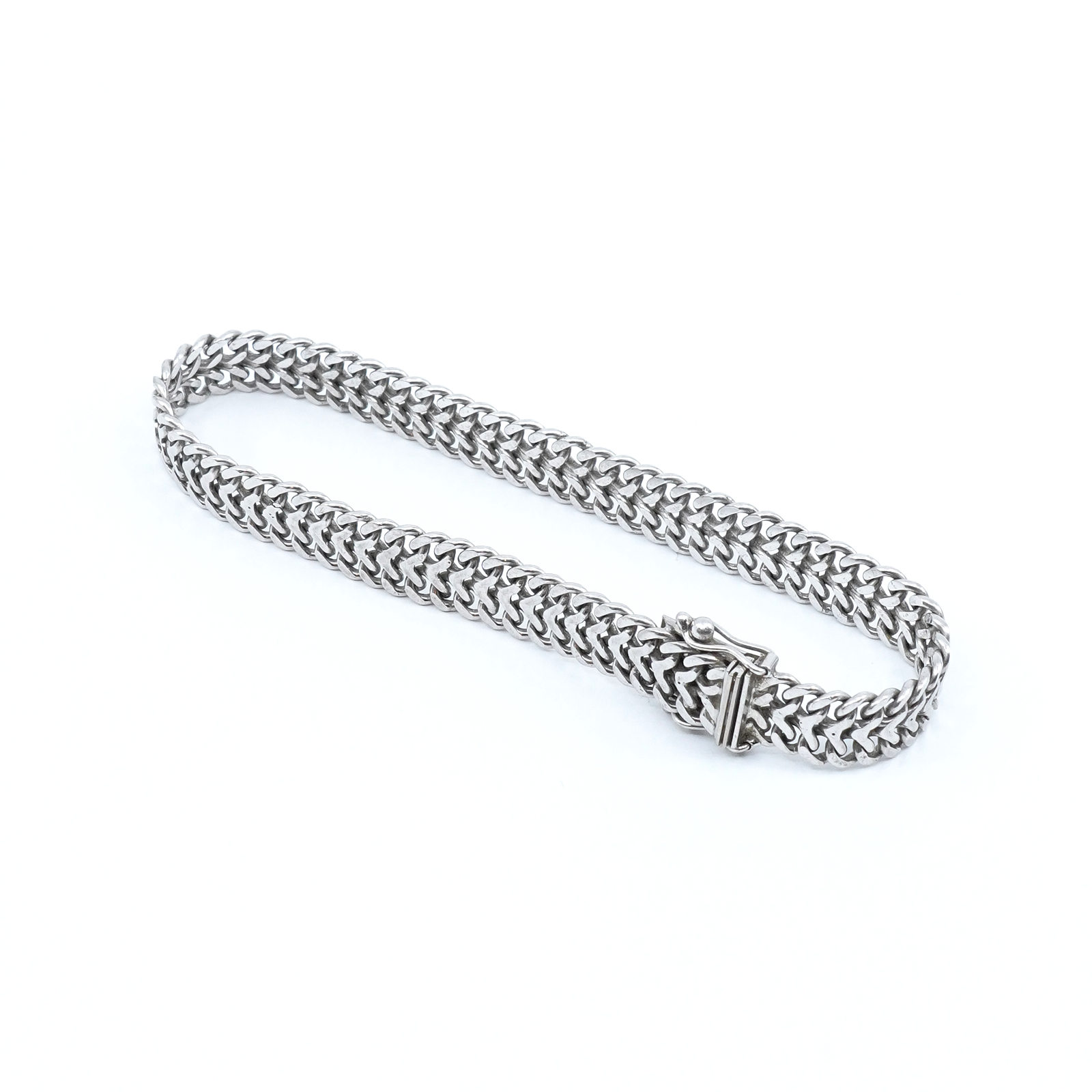 Armband Fiskben Vitguld 18K 22,3g 18,5cm