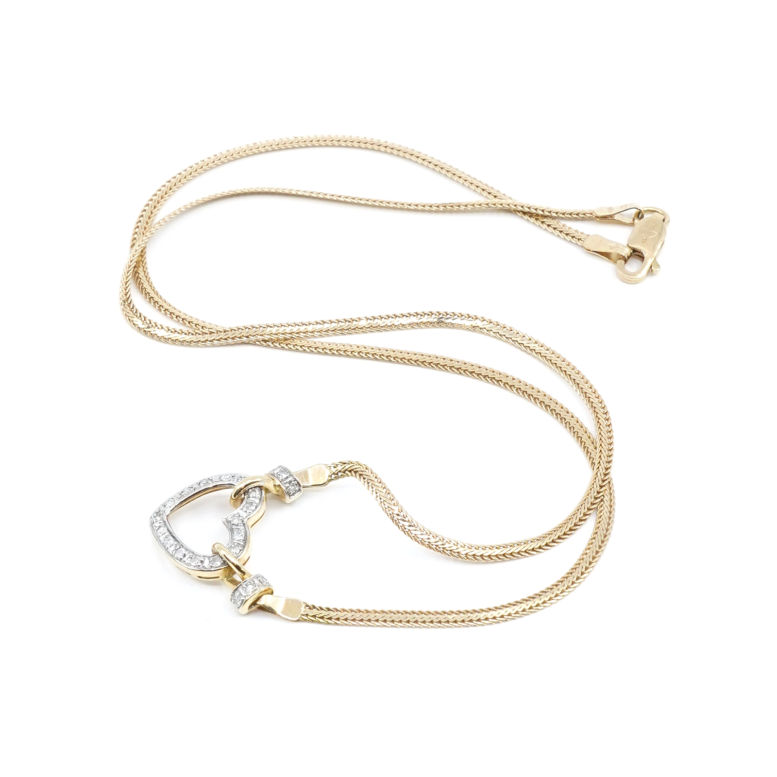 Collier Guld 18K 41cm med diamanter