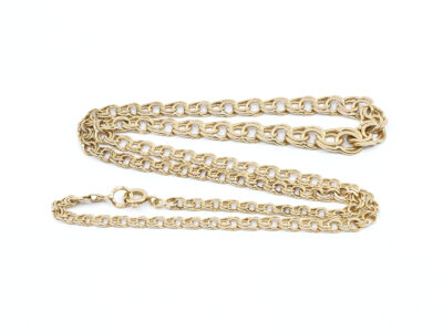 Halskedja Bismarck doserad Guld 18K 13,7g L 45 cm B 3-8mm