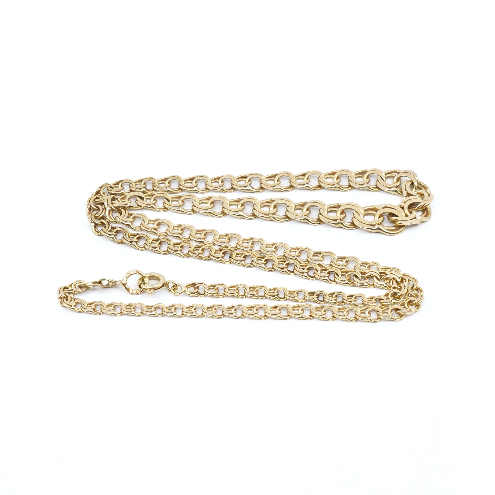 Halskedja Bismarck doserad Guld 18K 13,7g L 45 cm B 3-8mm