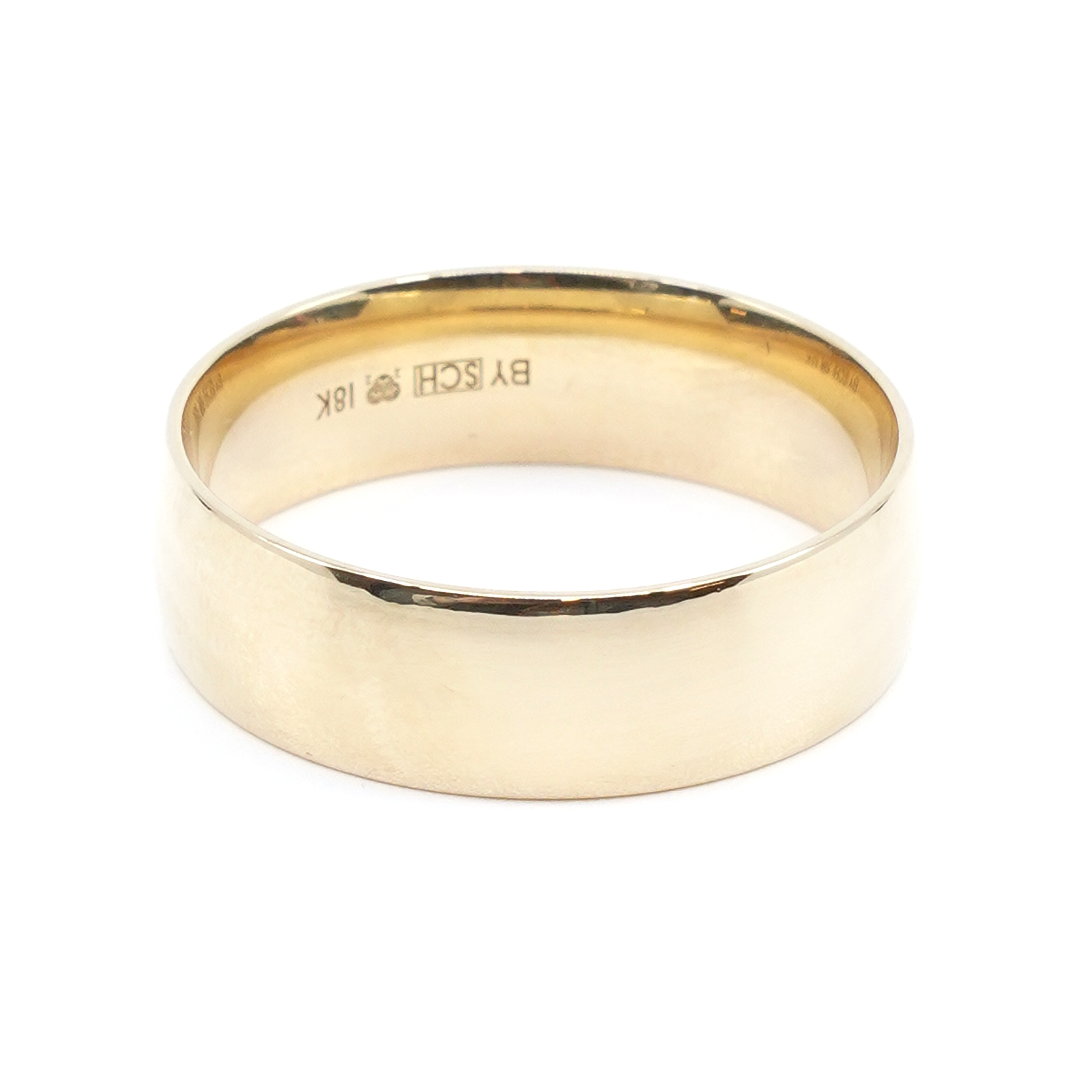 Ring slät Guld 18K 8,5g Ø21,0