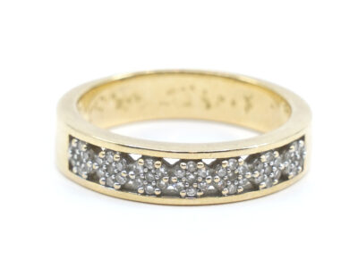 Ring Guld 18K Ø17,0 med diamanter