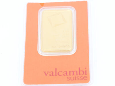 Guldtacka 24K (99,9%) 1oz / 31,1g - Valcambi Suisse