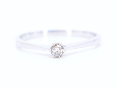 Solitärring med diamant 1x ca 0,15ct
