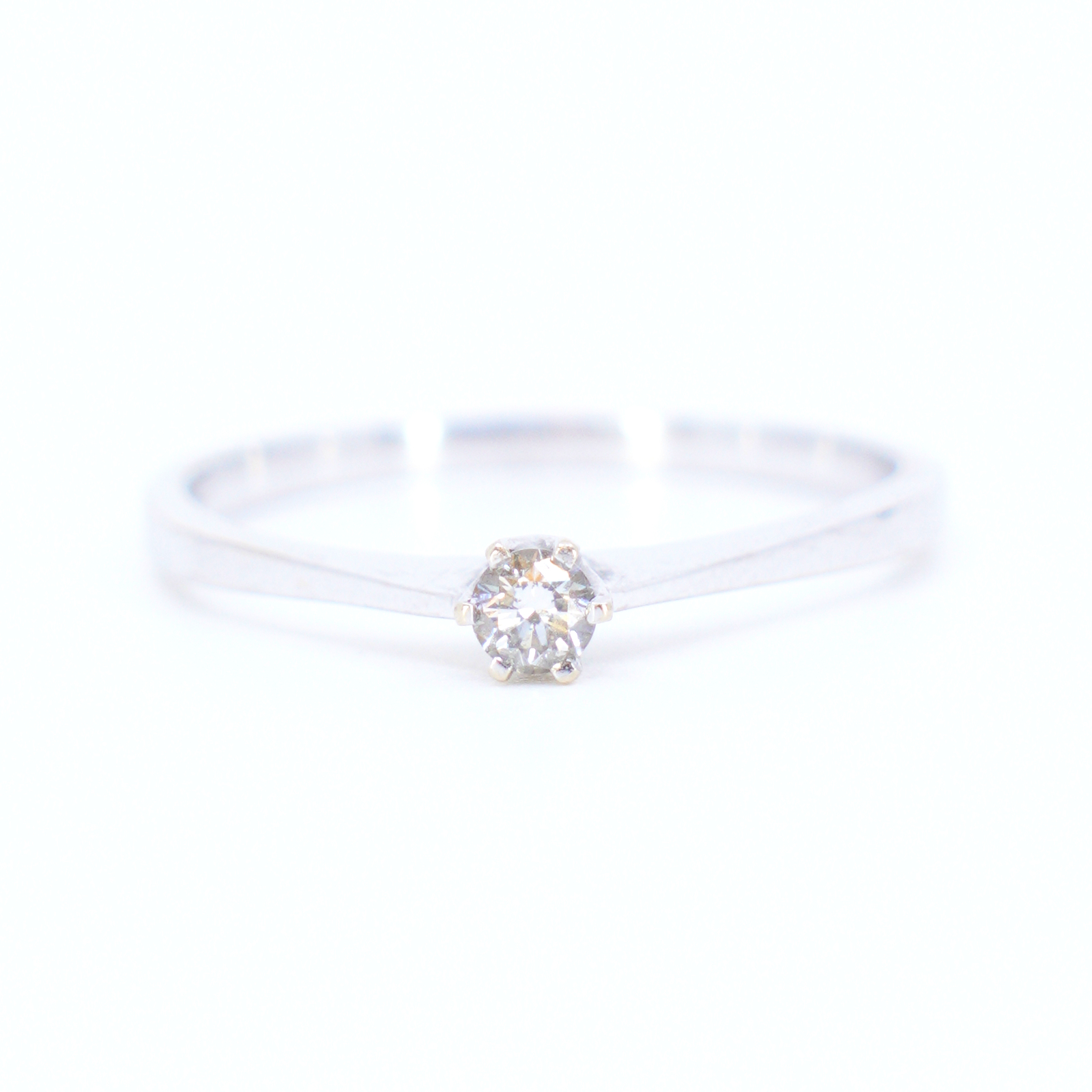 Solitärring med diamant 1x ca 0,15ct