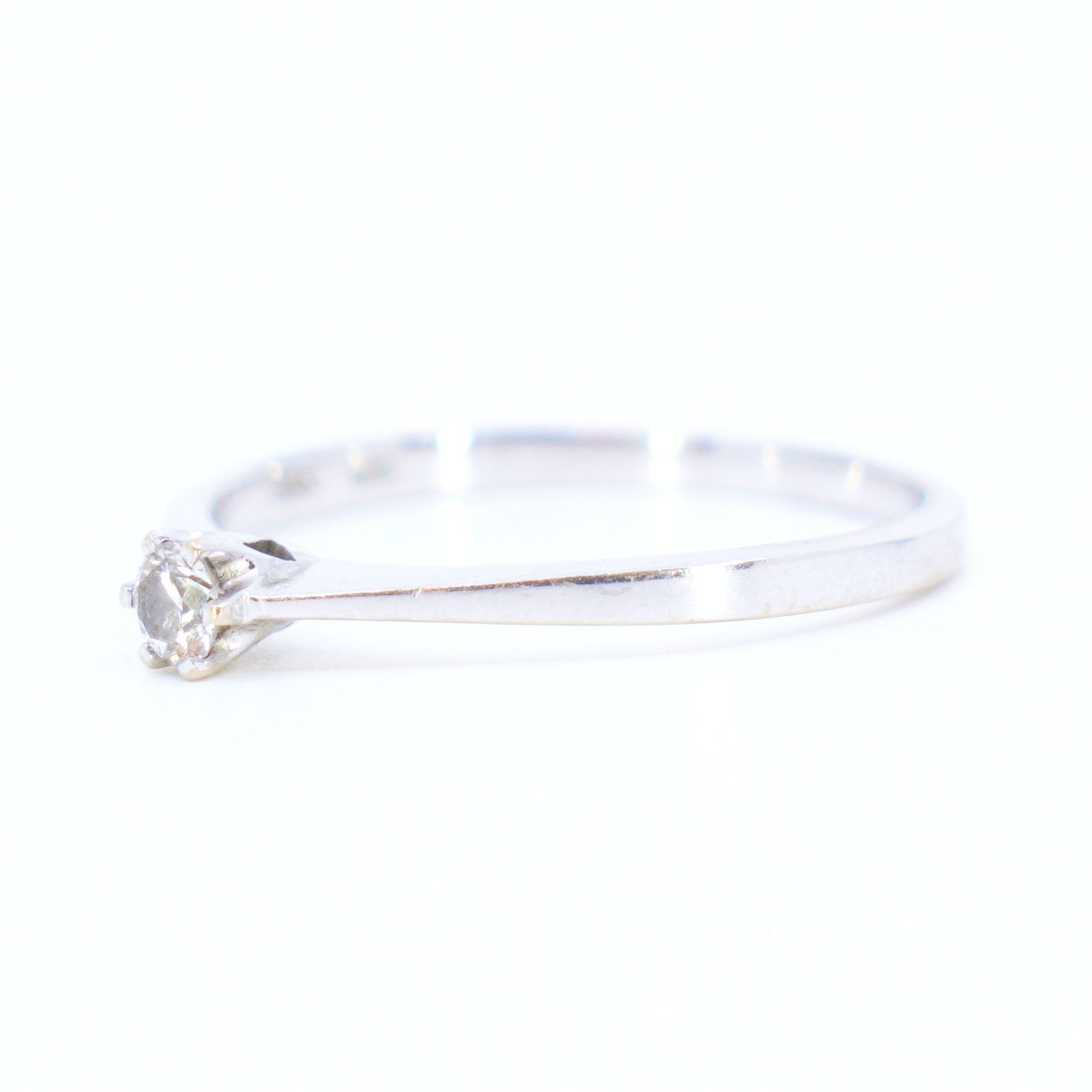 Solitärring med diamant 1x ca 0,15ct