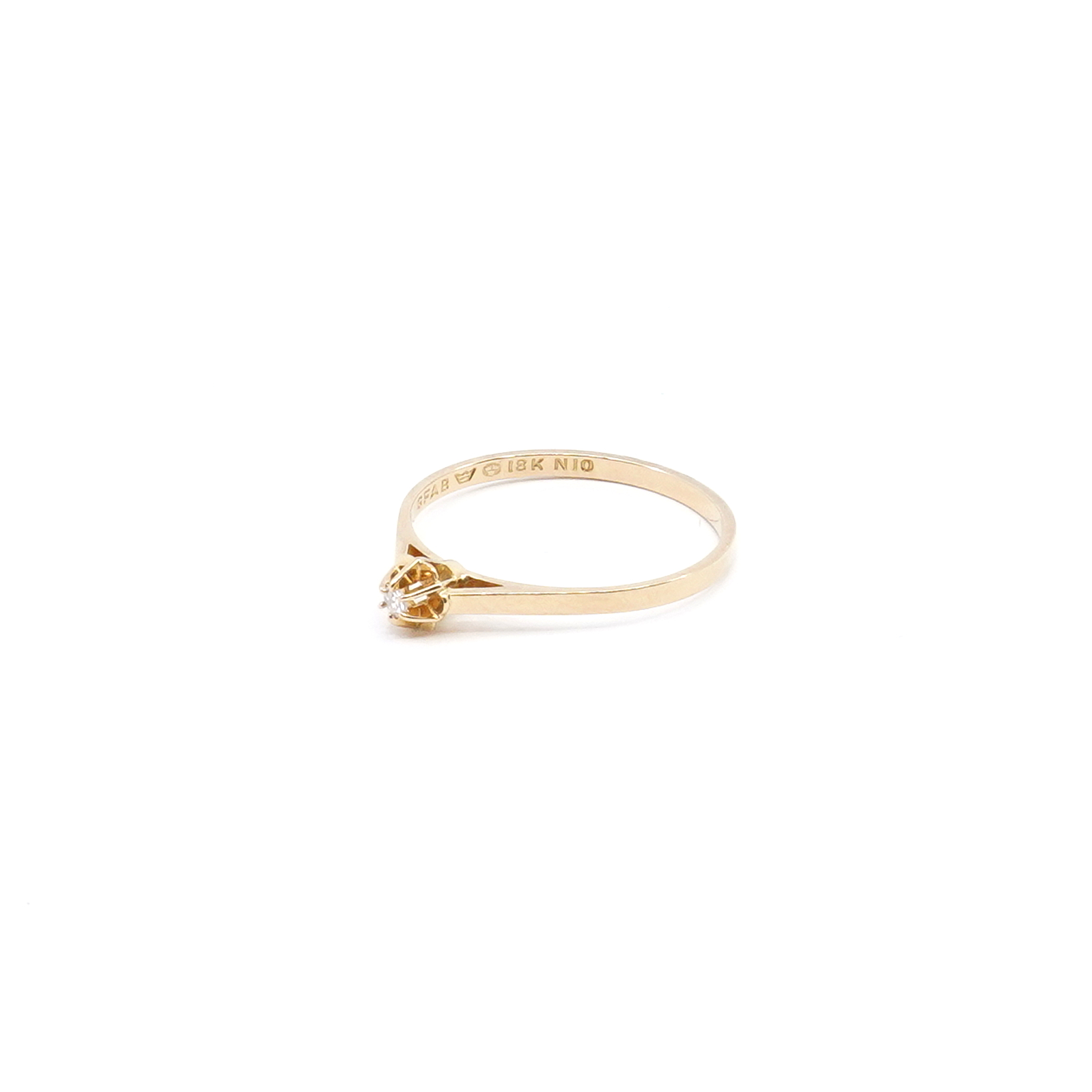 Ring med diamant