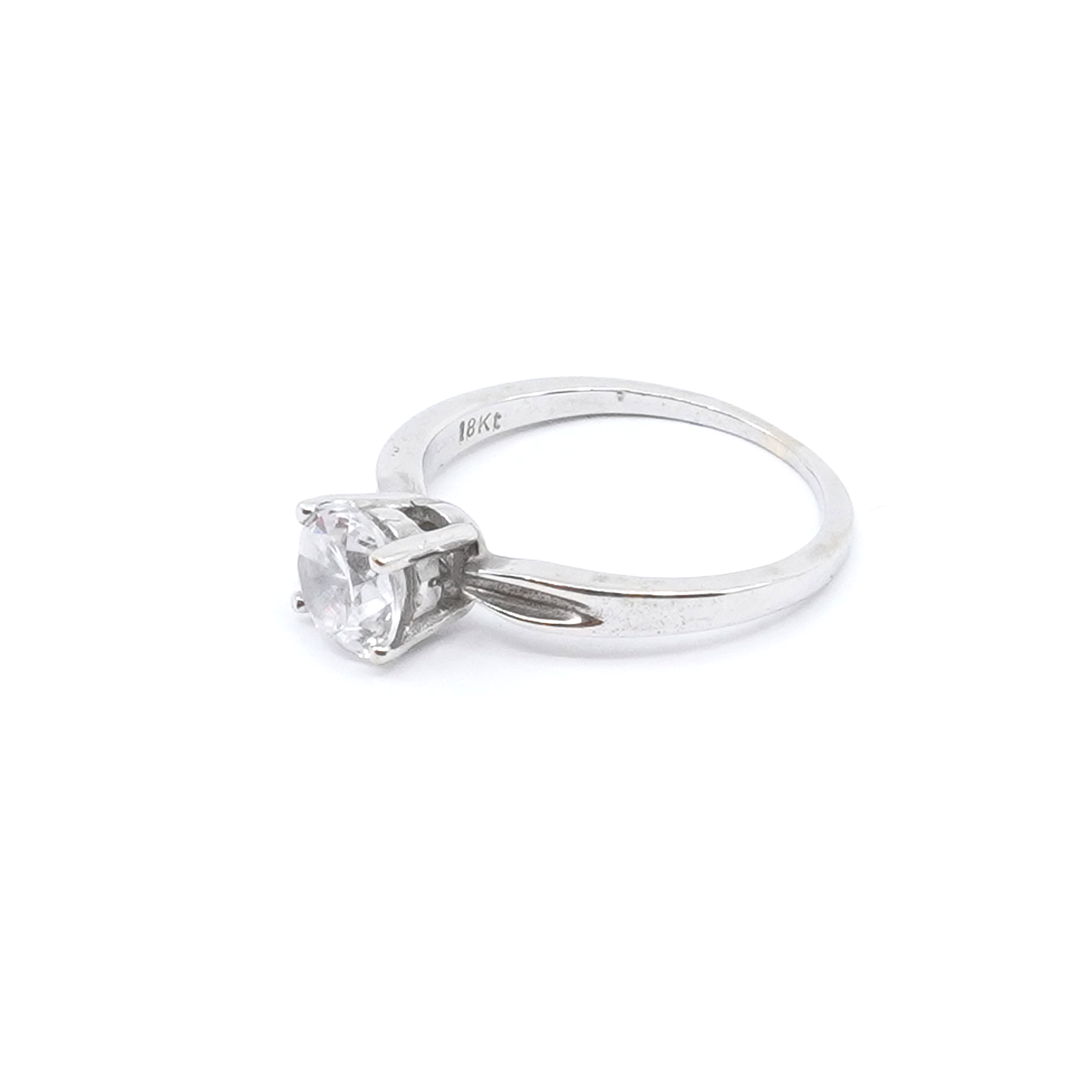 Ring Vitguld 18K