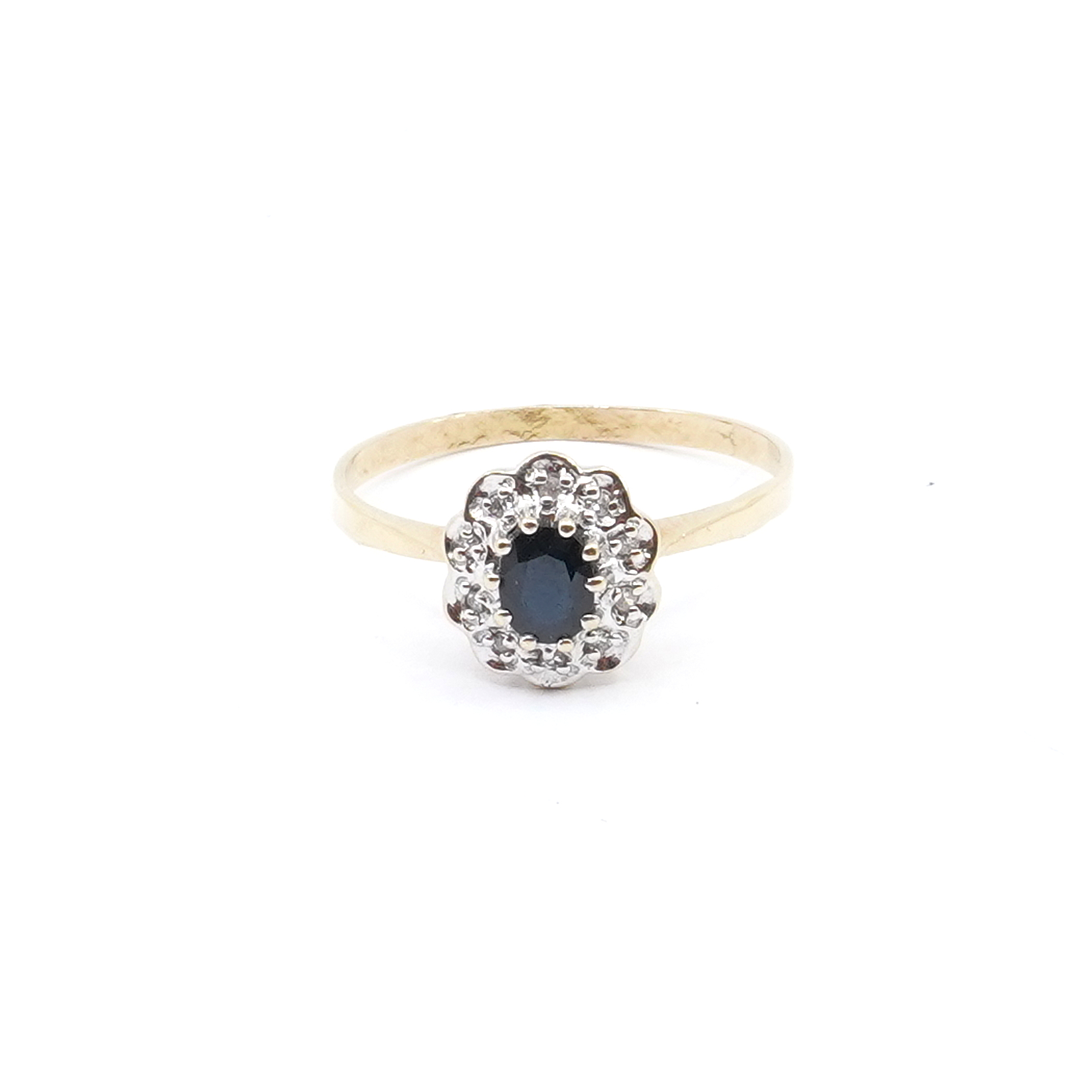 Ring med blå