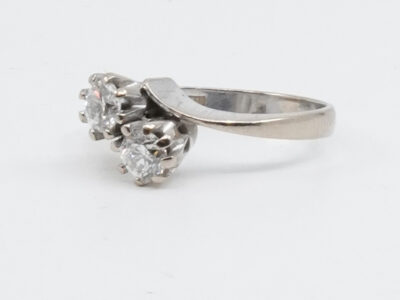 Ring Vitguld 18K med Diamanter Ø18¼