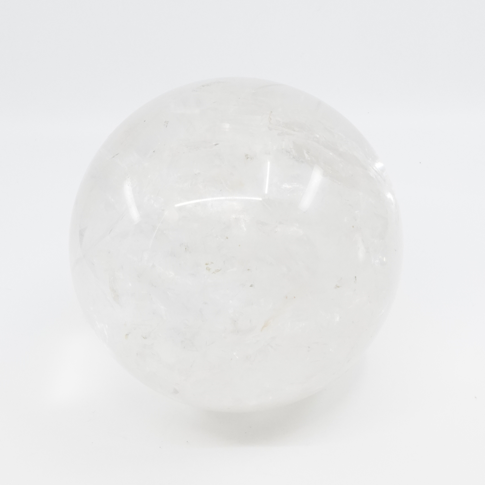 Glas kristallklot vit
