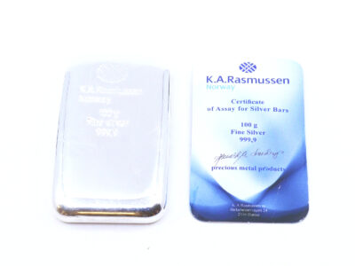 Silvertacka S999 (99,99%) 100g - K.A Rasmussen Norway