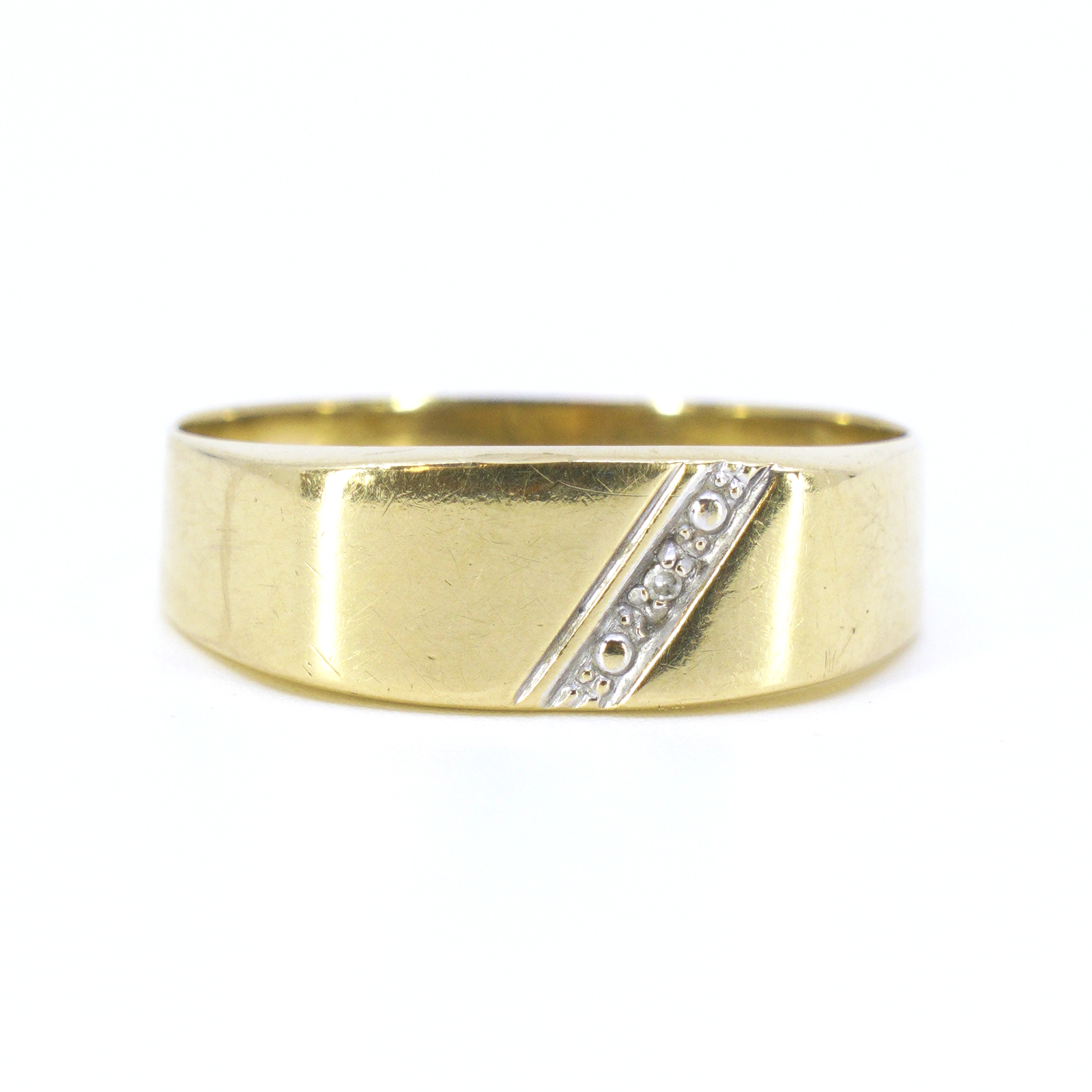 Klackring med diamant 1x ca 0,0005ct