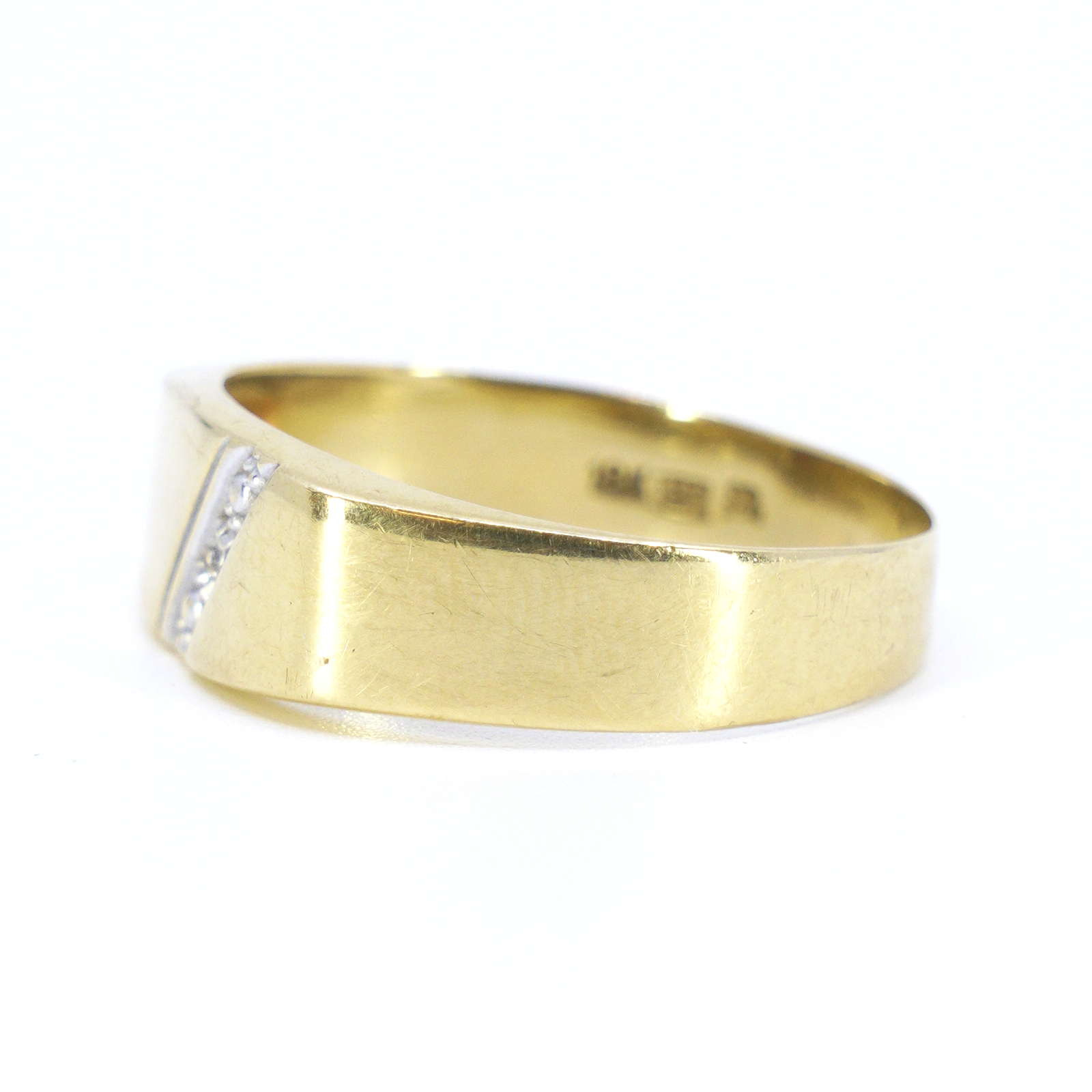 Klackring med diamant 1x ca 0,0005ct
