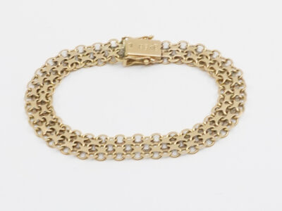 Armband X-Länk Guld 18K, Längd 19cm