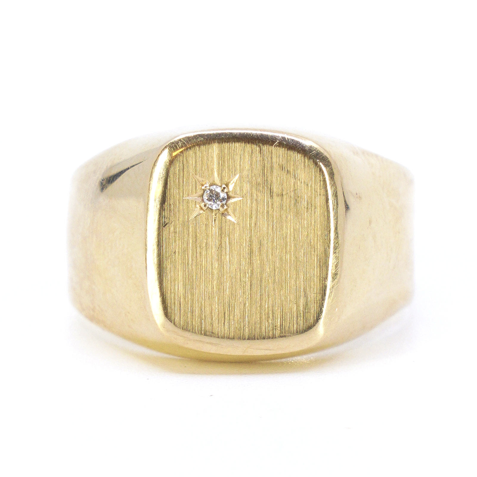 Klackring med diamant