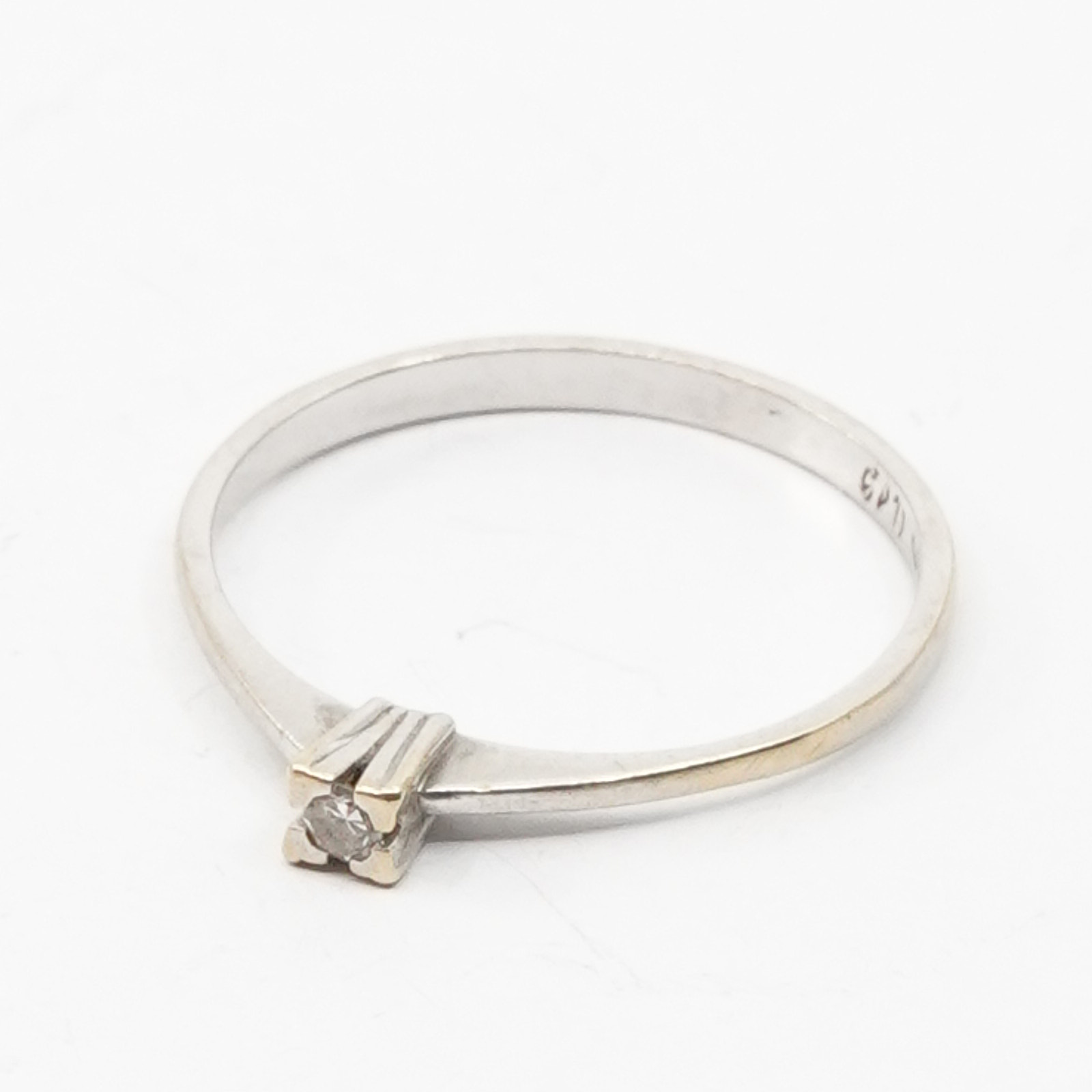 Ring Vitguld 18K
