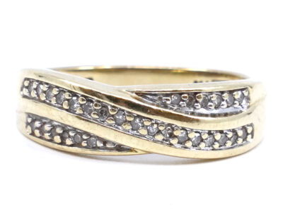 Ring 18K 4g Ø18 med diamanter