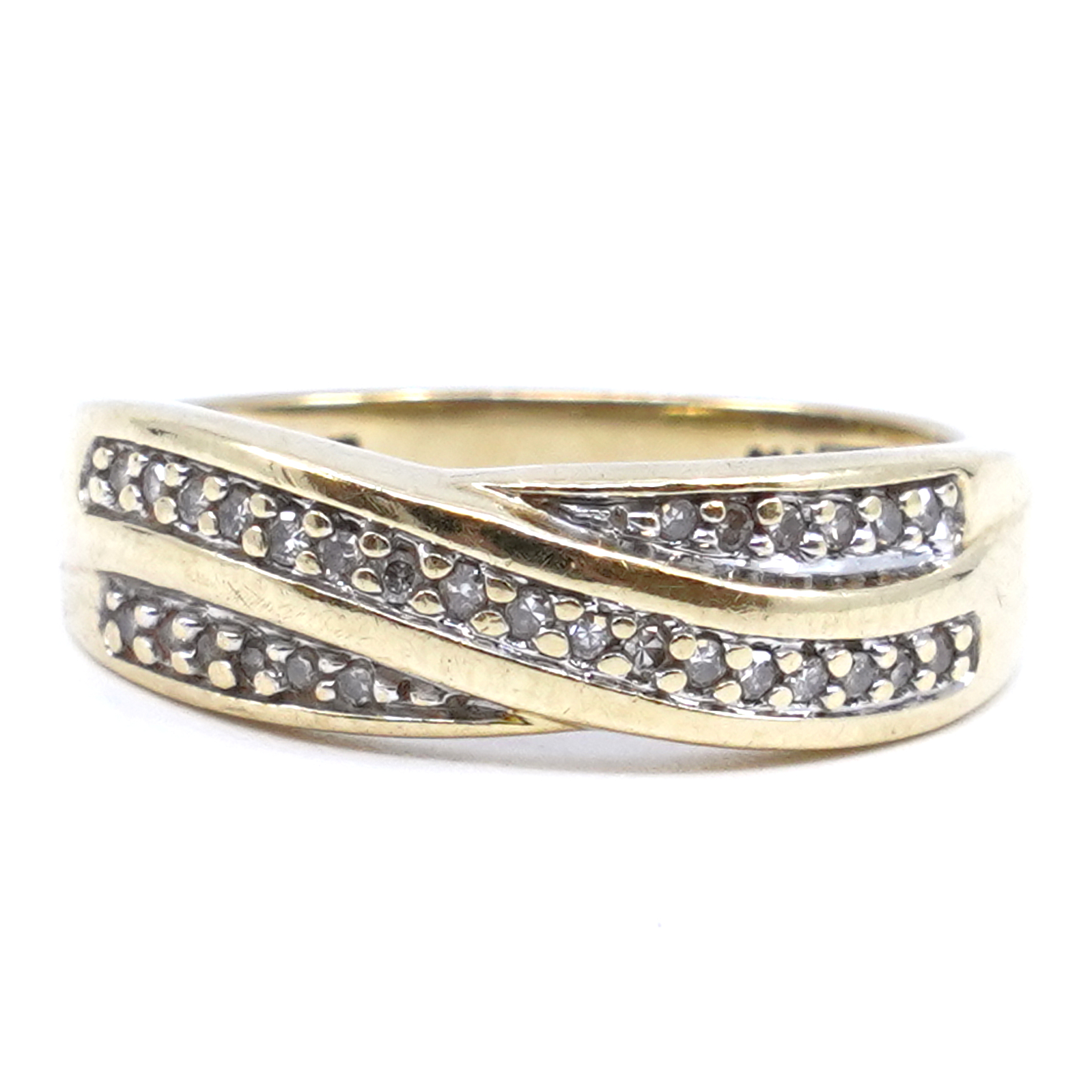 Ring 18K 4g Ø18 med diamanter