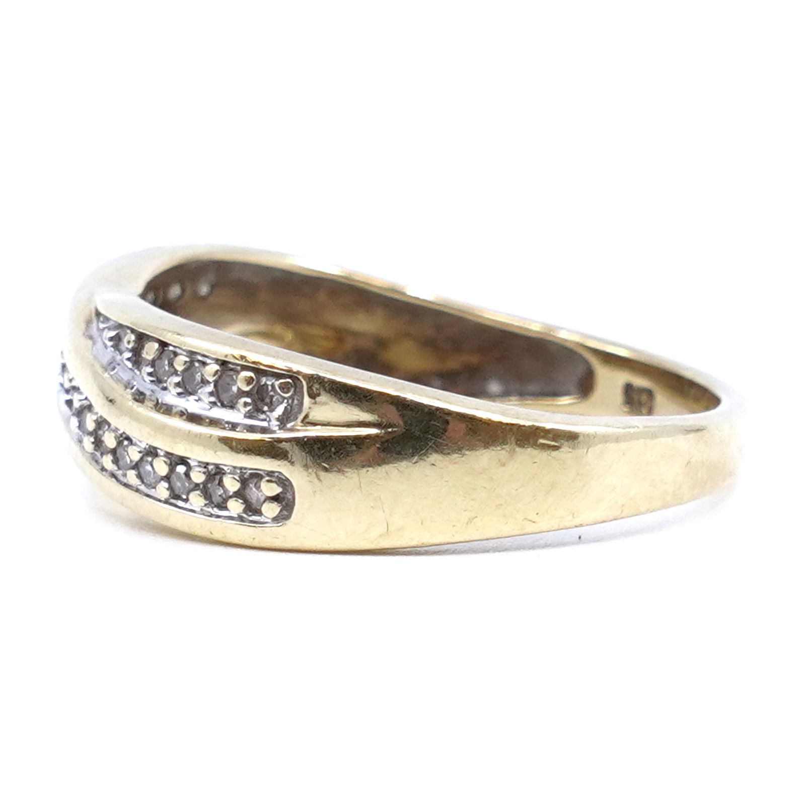 Ring 18K 4g Ø18 med diamanter