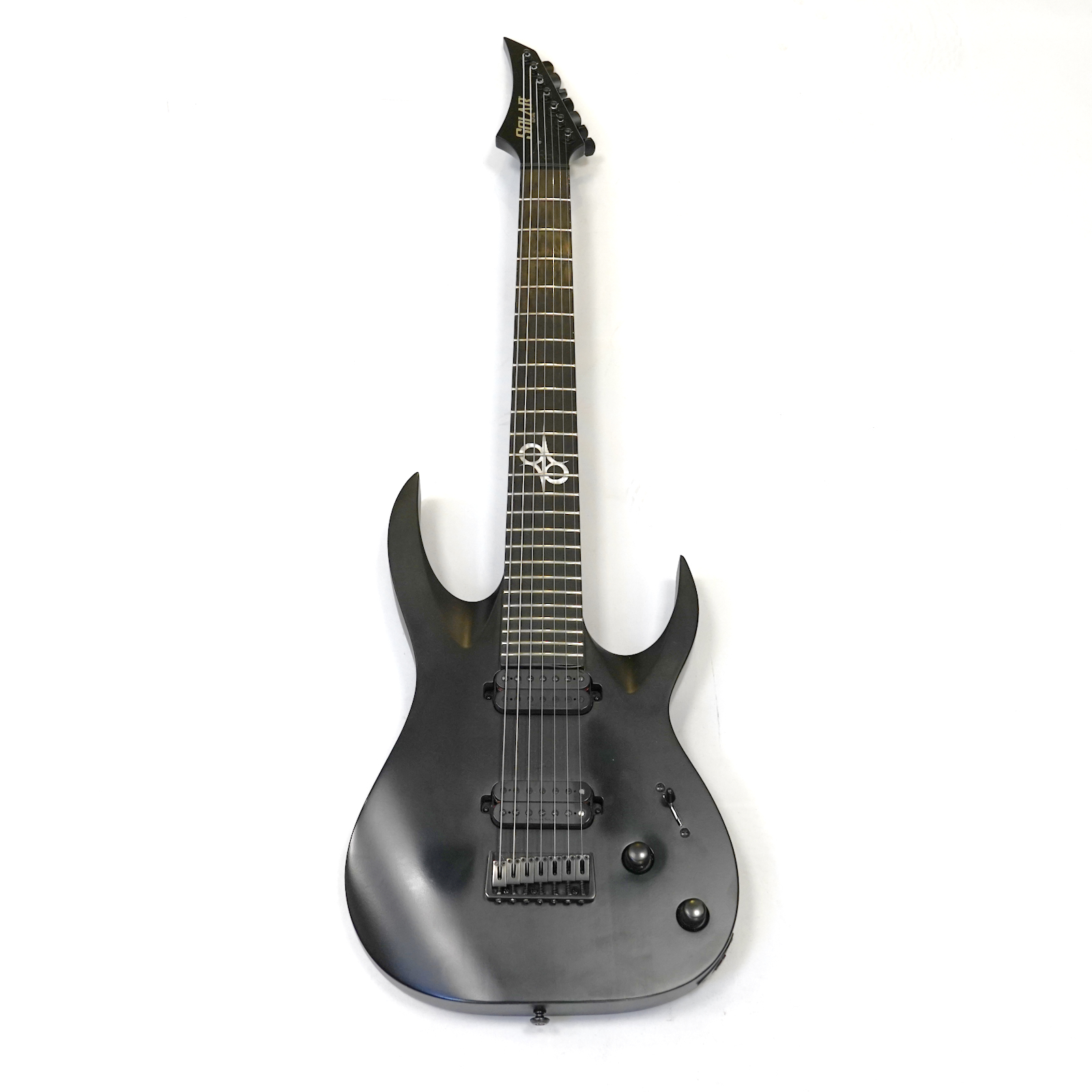 Elgitarr 7-strängad Solar Guitars A2.7C – CARBON BLACK MATTE