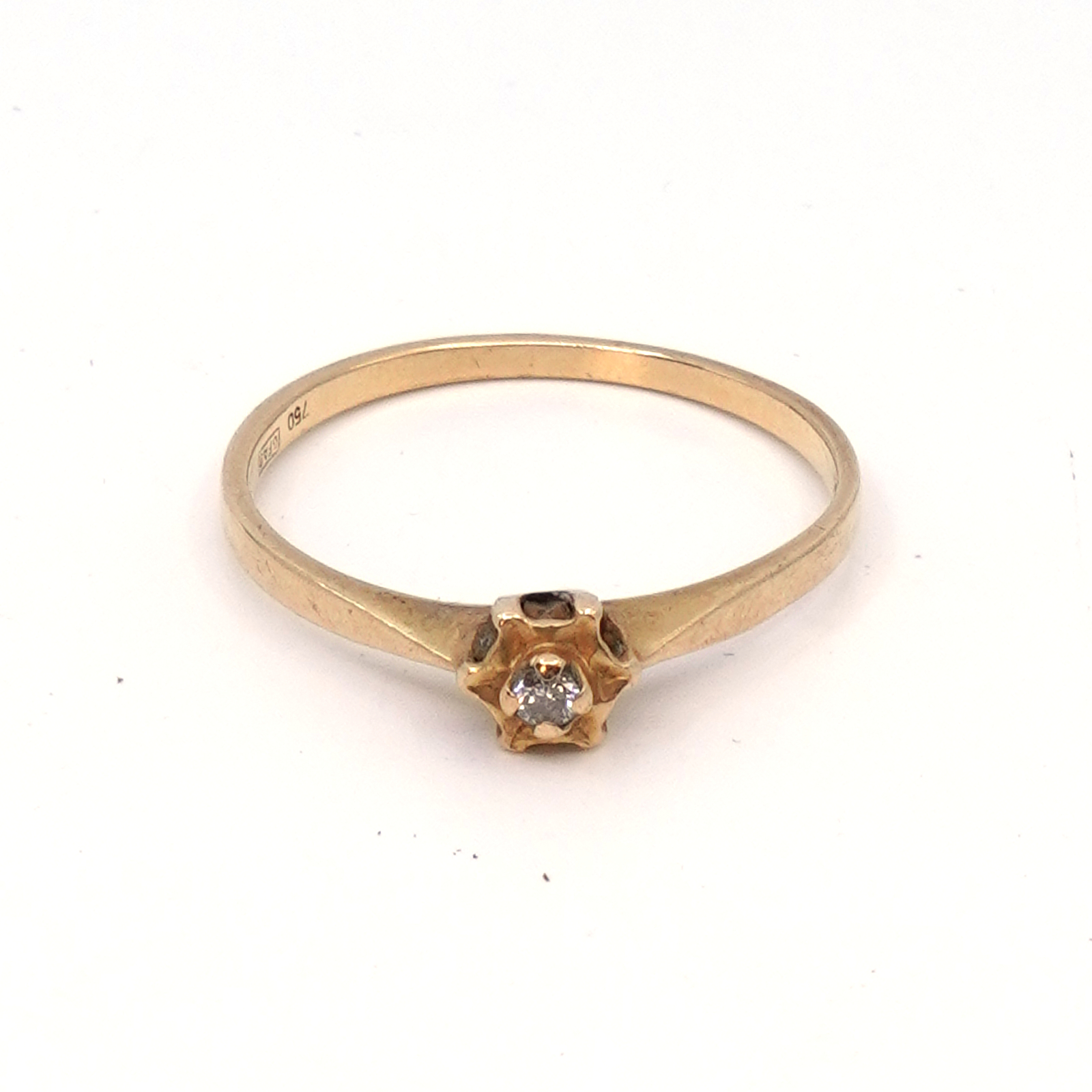 Ring Guld 18K med diamant