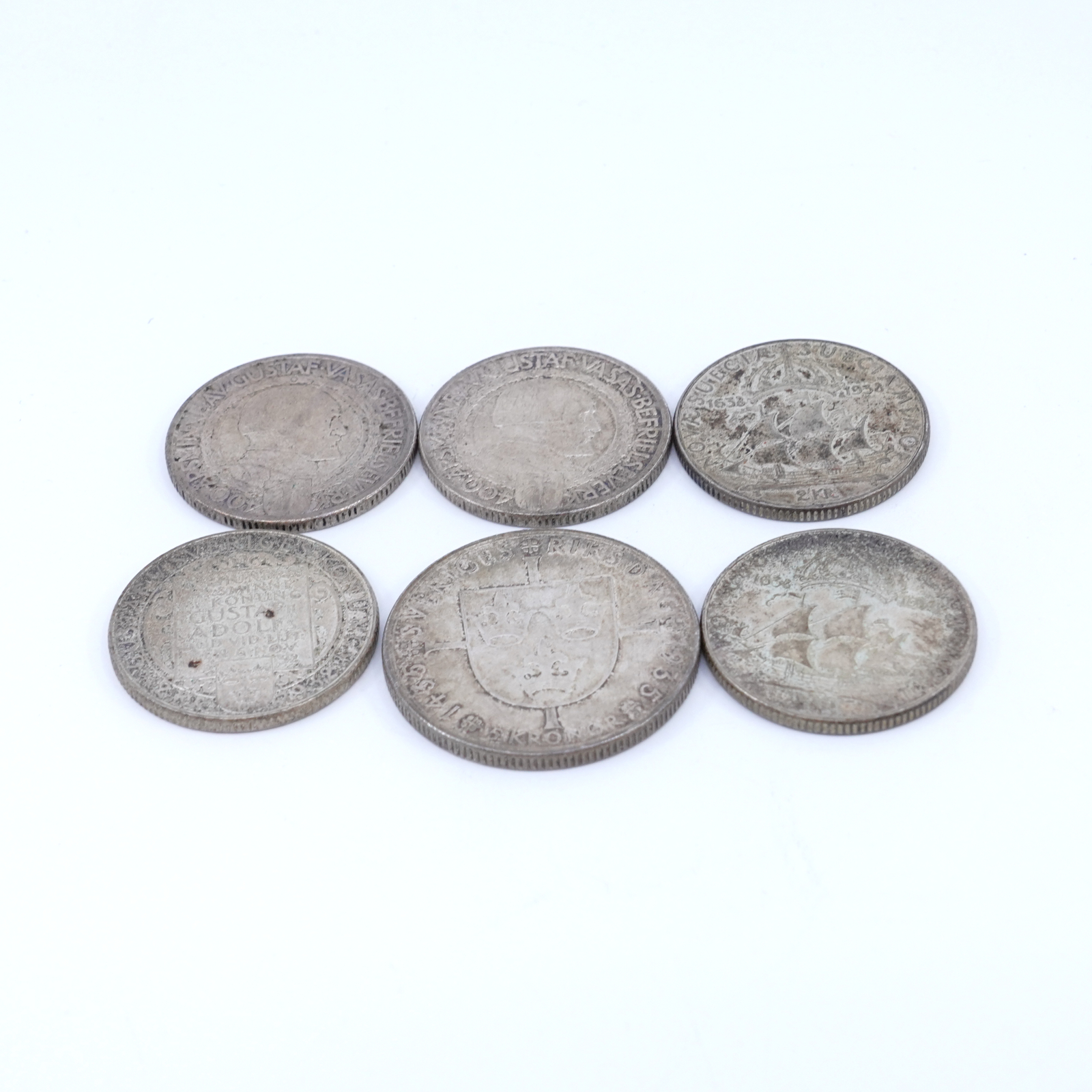 Svenska mynt Silver 5st 2kronor 1st 5krona