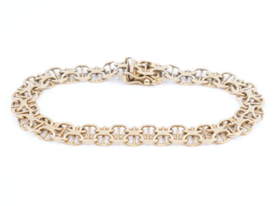 Armband X-länk med stav 18K 19,6g Längd 20,5cm