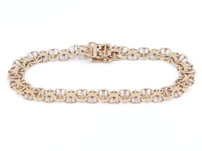 Armband X-länk med stav 18K 13,4g Längd 18,5cm