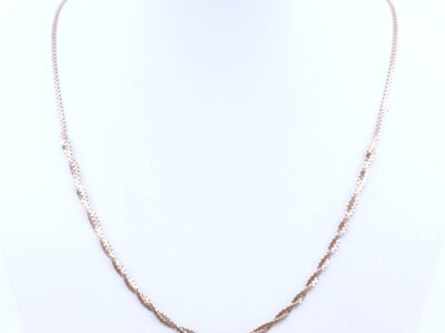 Halskedja roséguld 18K 4g Längd 40cm