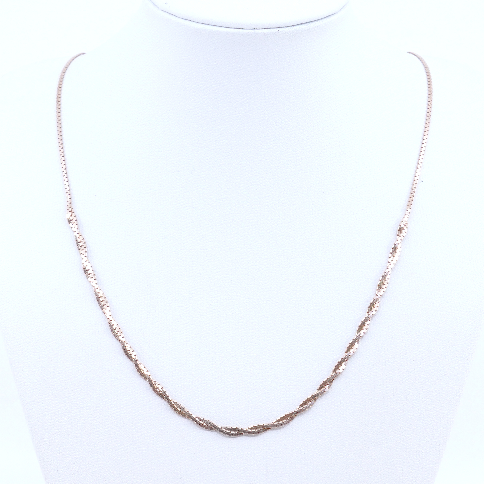 Halskedja roséguld 18K 4g Längd 40cm