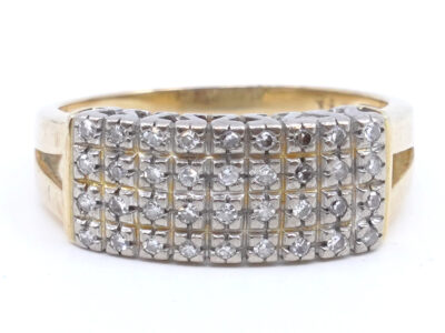 Ring Guld 18K 4g Ø18,25 med Diamanter