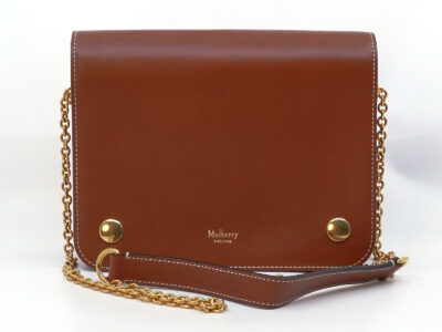 Väska Mulberry Clifton tan med guldfärgade detaljer