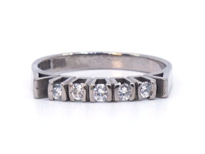 Ring Vitguld 18K med diamanter
