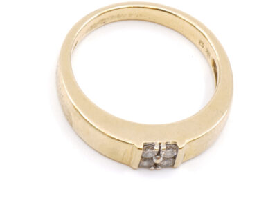 Ring med diamanter Guld 18K 4,2g Ø17