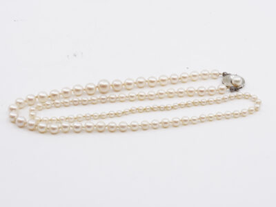 Pärlcollier doserat Ø3-7,4mm