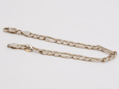 Armband Figaro Silver