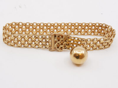 Armband X-länk 18K Längd 19cm