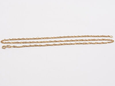 Halskedja Singapore 18K Längd 45cm