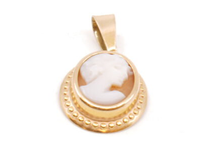 Hänge med Came Guld 18K 0,91g