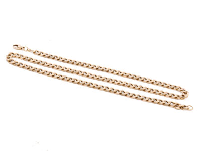 Halskedja Pansar ihålig Guld 09K 17,5g, 55cm