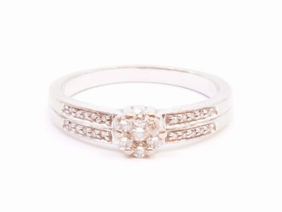 Ring Vitguld 18K